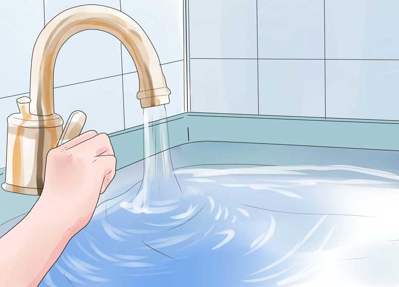 درمان کهیر با آب سرد
