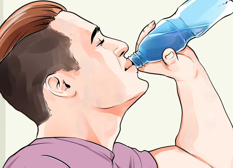 نوشیدن آب و جوش هورمونی