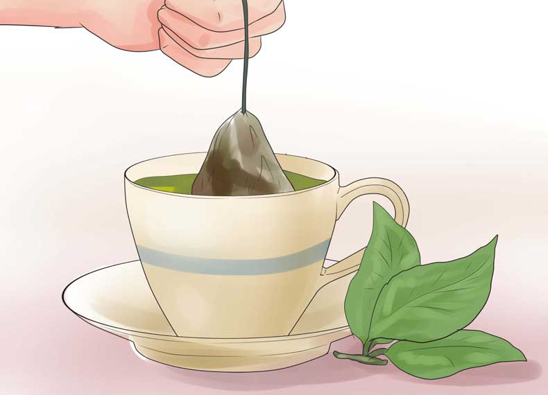 درمان جوش با چای سبز