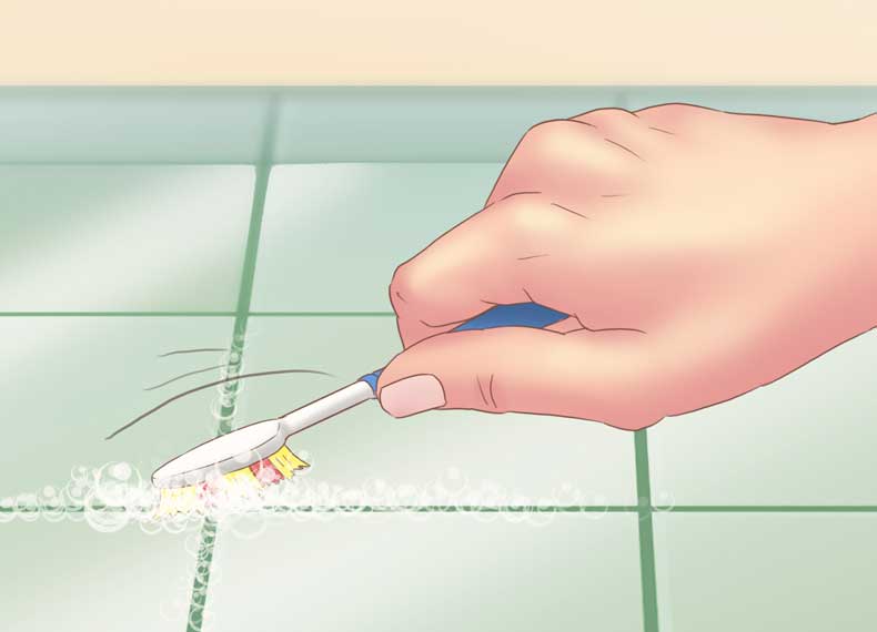 تمیز کردن درز سرامیک