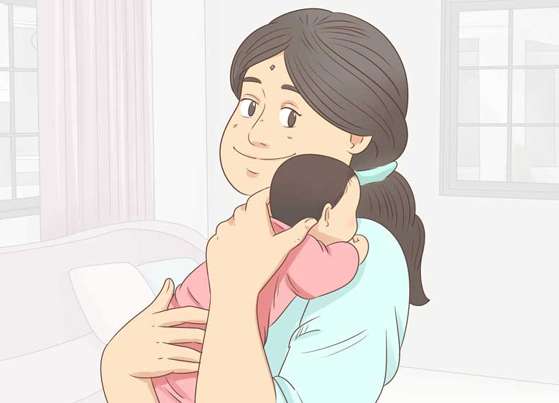 بغل کردن نوزاد